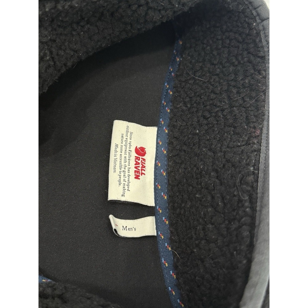Fjallraven Vardag Deep Pile Fleece Vest Black Men's L Outdoor Utility Gorpcore - Picture 5 of 9